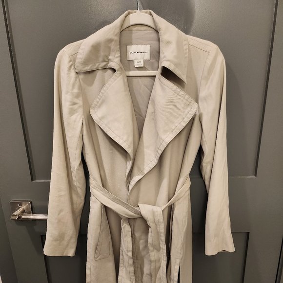 Club Monaco | Jackets & Coats | Club Monaco Belted Trench Coat | Poshmark